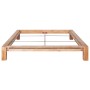 Solid oak wood bed frame 160x200 cm by vidaXL, Beds and slatted bases - Ref: Foro24-247268, Price: 315,51 €, Discount: %