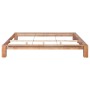 Solid oak wood bed frame 160x200 cm by vidaXL, Beds and slatted bases - Ref: Foro24-247268, Price: 315,51 €, Discount: %