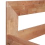 Solid oak wood bed frame 160x200 cm by vidaXL, Beds and slatted bases - Ref: Foro24-247262, Price: 344,79 €, Discount: %