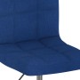 Drehbare Esszimmerstühle, 2 Einheiten, blauer Stoff von vidaXL, Essstühle - Ref: Foro24-334389, Preis: 95,94 €, Rabatt: %