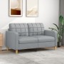 2-Sitzer-Sofa aus hellgrauem Stoff 140 cm von vidaXL, Sofas - Ref: Foro24-359091, Preis: 212,81 €, Rabatt: %