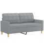 2-Sitzer-Sofa aus hellgrauem Stoff 140 cm von vidaXL, Sofas - Ref: Foro24-359091, Preis: 209,89 €, Rabatt: %