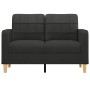 2-Sitzer-Sofa aus schwarzem Stoff 120 cm von vidaXL, Sofas - Ref: Foro24-359087, Preis: 232,19 €, Rabatt: %