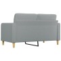 2-Sitzer-Sofa aus hellgrauem Stoff 140 cm von vidaXL, Sofas - Ref: Foro24-359091, Preis: 209,89 €, Rabatt: %