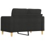 2-Sitzer-Sofa aus schwarzem Stoff 120 cm von vidaXL, Sofas - Ref: Foro24-359087, Preis: 232,19 €, Rabatt: %