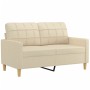 2-Sitzer-Sofa aus cremefarbenem Stoff 120 cm von vidaXL, Sofas - Ref: Foro24-359085, Preis: 225,08 €, Rabatt: %