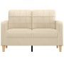 Cream-colored 2-seater fabric sofa, 120 cm. by vidaXL, Sofas - Ref: Foro24-359085, Price: 225,08 €, Discount: %