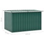 Green garden storage box 149x99x93 cm by vidaXL, Outdoor storage boxes - Ref: Foro24-46265, Price: 153,79 €, Discount: %