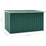 Garden storage box green 171x99x93 cm by vidaXL, Outdoor storage boxes - Ref: Foro24-46269, Price: 167,19 €, Discount: %