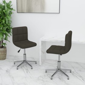 Swivel dining chairs 2 units brown synthetic leather by vidaXL, dining chairs - Ref: Foro24-334408, Price: 85,44 €, Discount: %