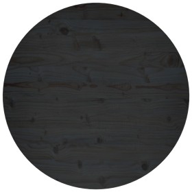 Solid black pine wood table surface Ø80x2.5 cm by vidaXL, Table tops - Ref: Foro24-813663, Price: 85,99 €, Discount: %