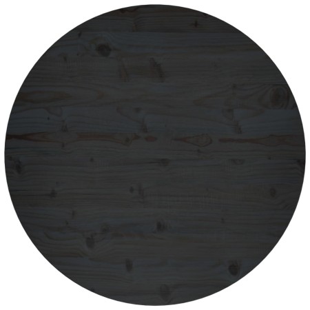 Solid black pine wood table surface Ø80x2.5 cm by vidaXL, Table tops - Ref: Foro24-813663, Price: 85,55 €, Discount: %