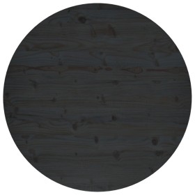 Solid black pine wood table surface Ø90x2.5 cm by vidaXL, Table tops - Ref: Foro24-813664, Price: 103,27 €, Discount: %