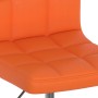 Sillas de comedor giratorias 2 uds cuero sintético naranja de vidaXL, Sillas de comedor - Ref: Foro24-334412, Precio: 98,17 €...