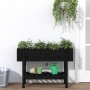 Raised garden bed solid black pine wood 101x30x69 cm by vidaXL, Pots and planters - Ref: Foro24-825244, Price: 82,13 €, Disco...