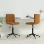 Swivel dining chairs 2 units brown velvet by vidaXL, dining chairs - Ref: Foro24-334427, Price: 94,91 €, Discount: %