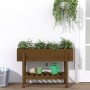 Raised garden bed made of brown honey pine wood 101x30x69 cm by vidaXL, Pots and planters - Ref: Foro24-825243, Price: 77,51 ...