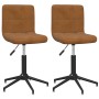 Swivel dining chairs 2 units brown velvet by vidaXL, dining chairs - Ref: Foro24-334427, Price: 94,99 €, Discount: %