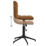 Swivel dining chairs 2 units brown velvet by vidaXL, dining chairs - Ref: Foro24-334427, Price: 94,99 €, Discount: %