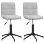 2pcs Light Gray Velvet Swivel Dining Chairs by vidaXL, dining chairs - Ref: Foro24-334429, Price: 96,59 €, Discount: %