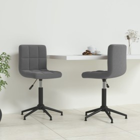 Swivel dining chairs 2 units dark gray velvet by vidaXL, dining chairs - Ref: Foro24-334430, Price: 99,29 €, Discount: %