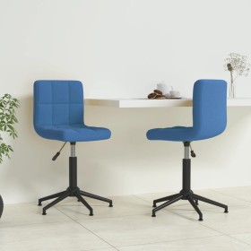 Swivel dining chairs 2 pcs blue velvet by vidaXL, dining chairs - Ref: Foro24-334433, Price: 78,99 €, Discount: %