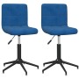 Swivel dining chairs 2 pcs blue velvet by vidaXL, dining chairs - Ref: Foro24-334433, Price: 78,99 €, Discount: %