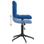 Swivel dining chairs 2 pcs blue velvet by vidaXL, dining chairs - Ref: Foro24-334433, Price: 78,99 €, Discount: %