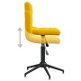 Sillas de comedor giratorias 2 uds terciopelo amarillo mostaza de vidaXL, Sillas de comedor - Ref: Foro24-334436, Precio: 119...