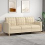 3-seater cream fabric sofa 180 cm by vidaXL, Sofas - Ref: Foro24-359101, Price: 301,16 €, Discount: %