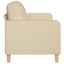 3-seater cream fabric sofa 180 cm by vidaXL, Sofas - Ref: Foro24-359101, Price: 301,16 €, Discount: %