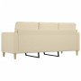 3-seater cream fabric sofa 180 cm by vidaXL, Sofas - Ref: Foro24-359101, Price: 301,16 €, Discount: %