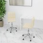 Swivel dining chairs 2 units cream fabric by vidaXL, dining chairs - Ref: Foro24-334449, Price: 83,49 €, Discount: %