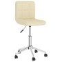 Swivel dining chairs 2 units cream fabric by vidaXL, dining chairs - Ref: Foro24-334449, Price: 83,99 €, Discount: %