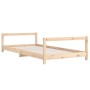 Estructura de cama para niños madera maciza de pino 90x190 cm de vidaXL, Cunas y camas para niños - Ref: Foro24-834402, Preci...