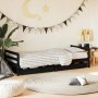 Children's bed frame with black pine wood drawers 90x200cm by vidaXL, Cribs and beds for children - Ref: Foro24-834440, Price...