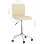 Swivel dining chairs 2 units cream fabric by vidaXL, dining chairs - Ref: Foro24-334449, Price: 83,99 €, Discount: %