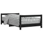 Estructura de cama para niños madera de pino negro 80x160 cm de vidaXL, Cunas y camas para niños - Ref: Foro24-834401, Precio...