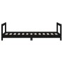 Estructura de cama para niños madera de pino negro 80x160 cm de vidaXL, Cunas y camas para niños - Ref: Foro24-834401, Precio...