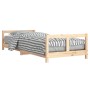 Estructura de cama para niños madera maciza de pino 80x200 cm de vidaXL, Cunas y camas para niños - Ref: Foro24-834420, Preci...