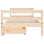 Children's bed frame with pine wood drawers 90x200 cm by vidaXL, Cribs and beds for children - Ref: Foro24-834438, Price: 120...