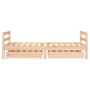 Estructura de cama infantil con cajones madera de pino 80x160cm de vidaXL, Cunas y camas para niños - Ref: Foro24-834444, Pre...