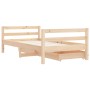 Child's bed frame with pine wood drawers 80x160cm by vidaXL, Cribs and beds for children - Ref: Foro24-834444, Price: 110,93 ...