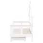 Children's bed frame with drawers, made of white pine wood, 70x140 cm. by vidaXL, Cribs and beds for children - Ref: Foro24-8...