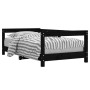 Estructura de cama para niños madera de pino negro 70x140 cm de vidaXL, Cunas y camas para niños - Ref: Foro24-834398, Precio...