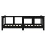 Estructura de cama para niños madera de pino negro 70x140 cm de vidaXL, Cunas y camas para niños - Ref: Foro24-834428, Precio...