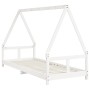 White pine wood children's bed frame 80x200 cm by vidaXL, Cribs and beds for children - Ref: Foro24-834451, Price: 91,99 €, D...