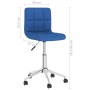 Sillas de comedor giratorias 2 unidades tela azul de vidaXL, Sillas de comedor - Ref: Foro24-334451, Precio: 97,32 €, Descuen...