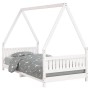 Estructura de cama para niños madera de pino blanco 90x190 cm de vidaXL, Cunas y camas para niños - Ref: Foro24-834508, Preci...