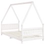 Estructura de cama para niños madera de pino blanco 90x190 cm de vidaXL, Cunas y camas para niños - Ref: Foro24-834508, Preci...